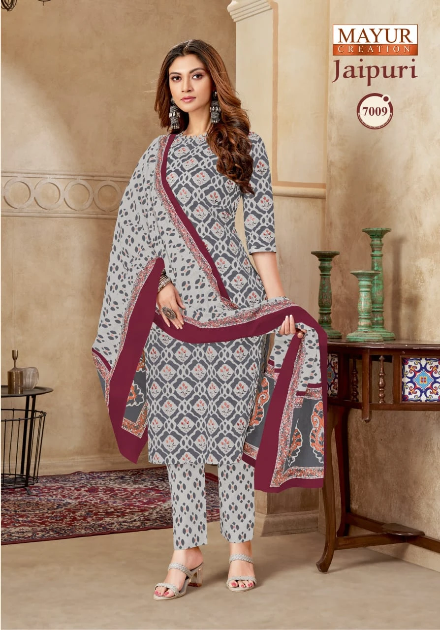 Mayur Jaipuri Vol 7 Cotton Wholesale Readymade Salwar Suit Catalog — Wholesale Readymade Suit, Mayur Dress wholesale from Surat - Gallery Image 3